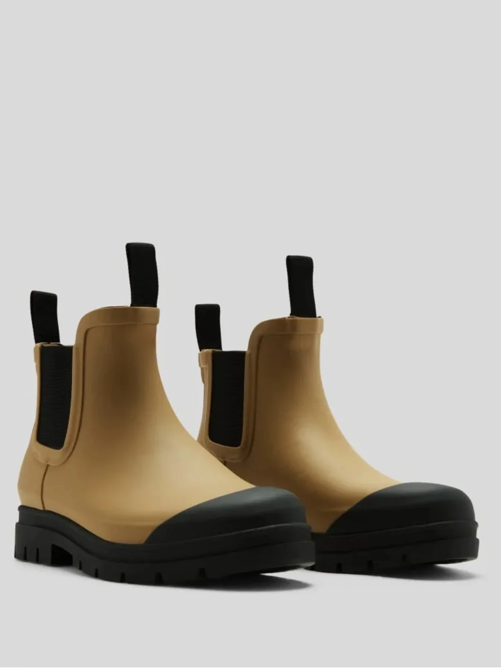 Everlane Golden Oak Tan Chelsea Rain Boots Lug Sole Waterproof Size 10 NWOB - Picture 8 of 8